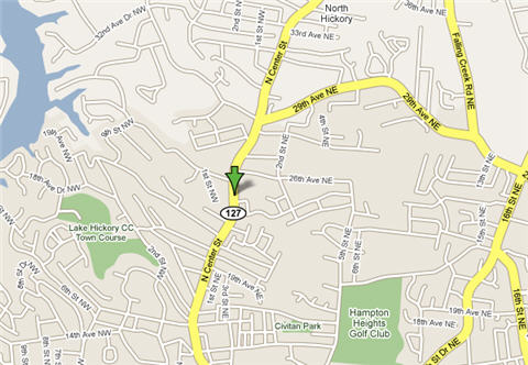 we're easy to find, on Hwy 127 near the Lake Hickory Country Club